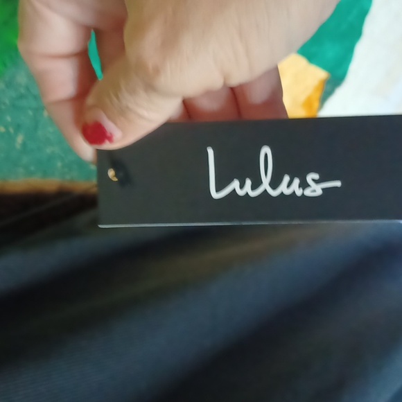 Lulus Deep in Thought Black Ribbed Shift Dress w/Asymmetrical Raw Hem -Sz xl - Picture 3 of 6